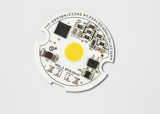 ড্রাইভারহীন COB নেতৃত্বে চিপ 10W 20W 220V এসি কোব নেতৃত্বে চিপ 3000K Ra80 Osram চিপ ভিতরে